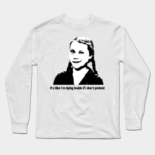 Greta's protest Long Sleeve T-Shirt